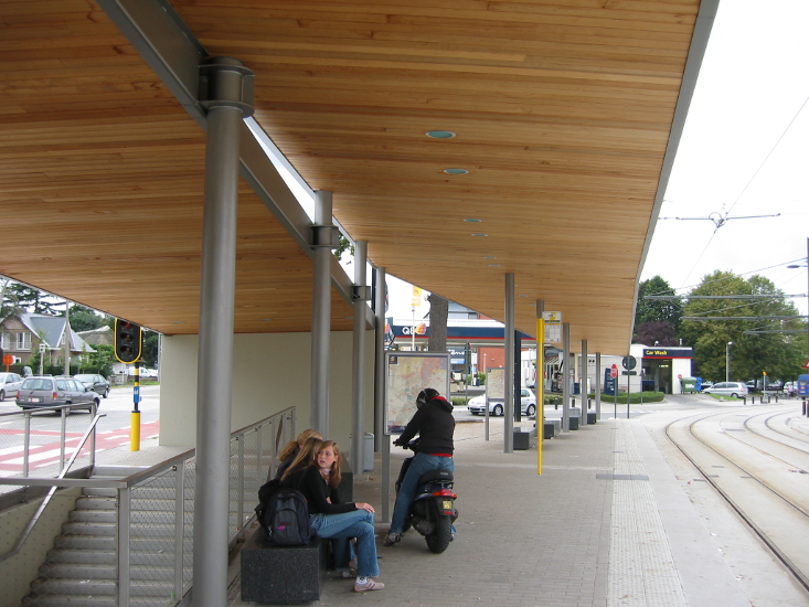 Covered stop and substation De Lijn, Don Bosco Gent